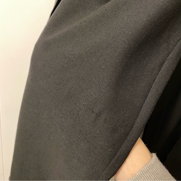 EILEEN Fisher Tie-Front Overlay Crop Pants Black Viscose Skirted Pull On - Picture 14 of 14